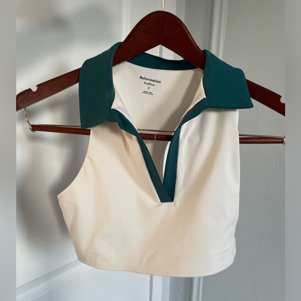REFORMATION- collared court top
